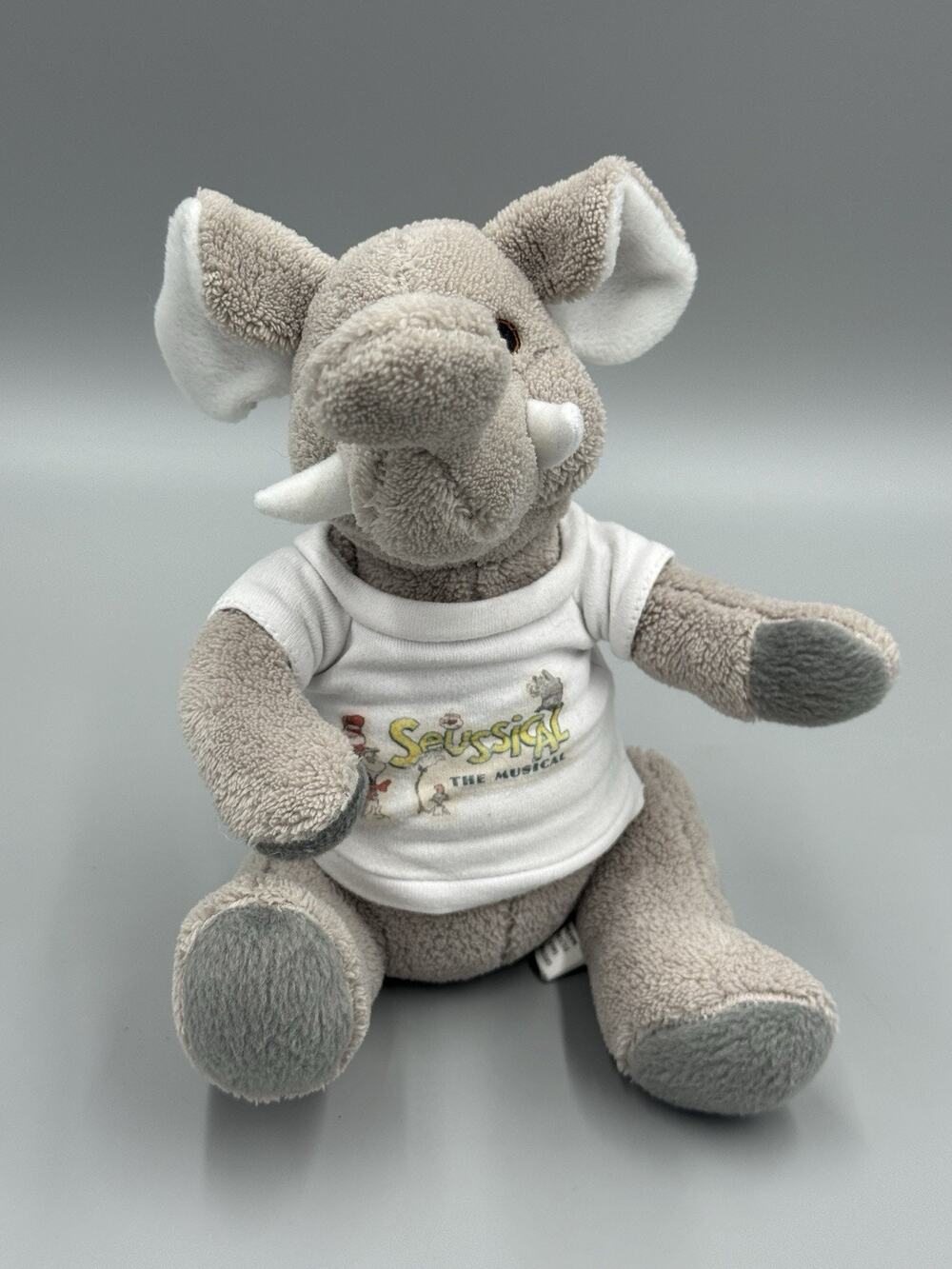 Curto Toy Plush Elephant In Seussical The Musical Dr Seuss Shirt 9” READ DETAILS